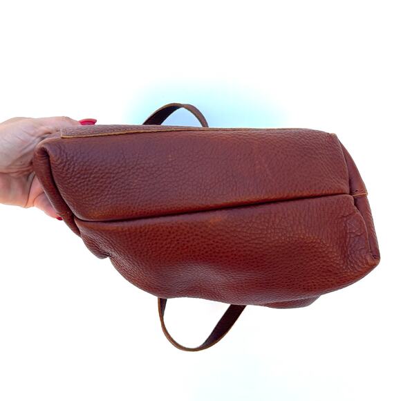 Portland Leather Goods PLG Medium Crossbody Leather Tote Bag Nutmeg Tan Purse - Picture 8 of 8